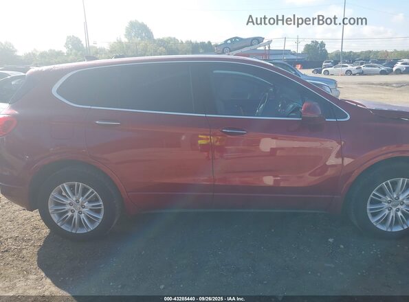 LRBFXBSAXJD007344 2018 BUICK ENVISION Red Widok wnętrza 360 stopni