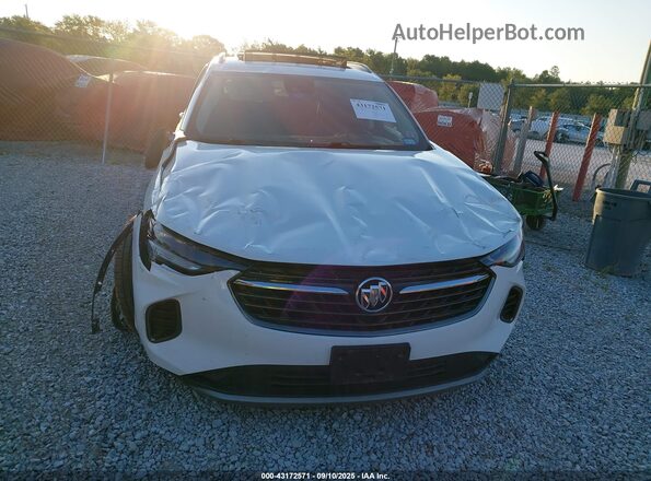 LRBFZNR48MD190985 2021 BUICK ENVISION White ხელსაწყოთა პანელის ხედი