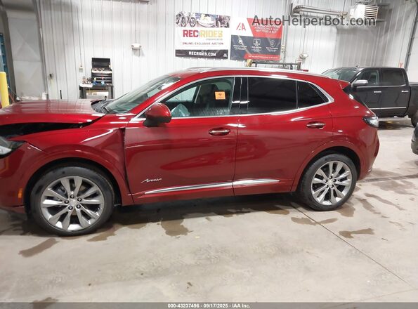 LRBFZSR48MD103939 2021 BUICK ENVISION Maroon Vista interior de 360 grados