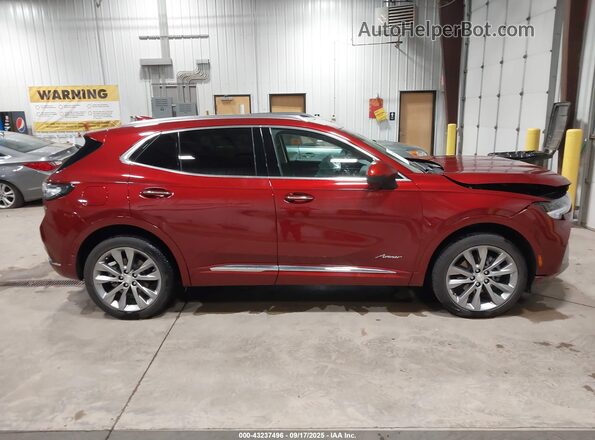 LRBFZSR48MD103939 2021 BUICK ENVISION Maroon Vista interior trasera