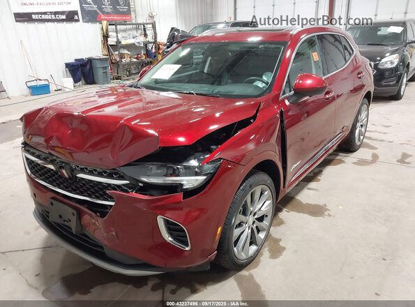 LRBFZSR48MD103939 2021 BUICK ENVISION Maroon Vista tres cuartos delantera izquierda
