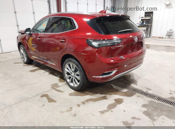 LRBFZSR48MD103939 2021 BUICK ENVISION Maroon Trasero izquierdo