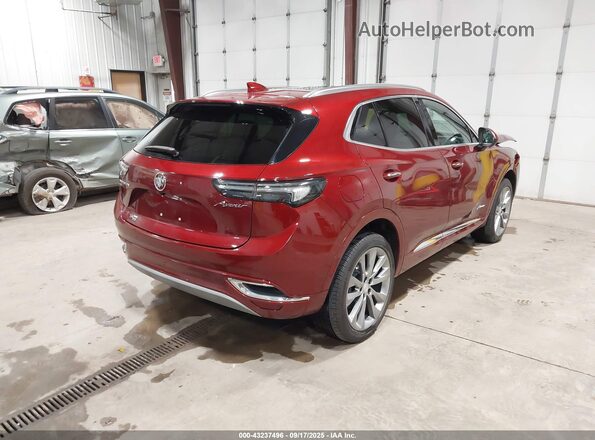 LRBFZSR48MD103939 2021 BUICK ENVISION Maroon Trasero derecho