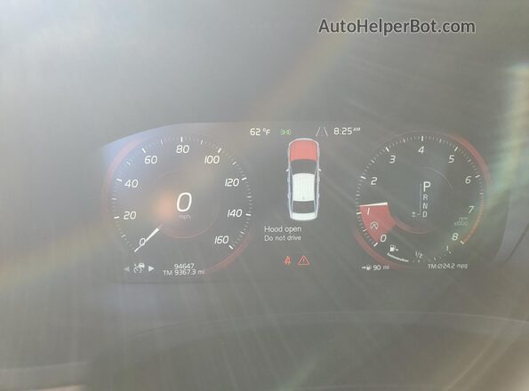 LVY992MLXJP033344 2018 VOLVO S90 Черный Вид щитка приборов