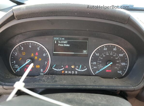 MAJ3P1TE2JC237455 2018 FORD ECOSPORT Black Instrument cluster view