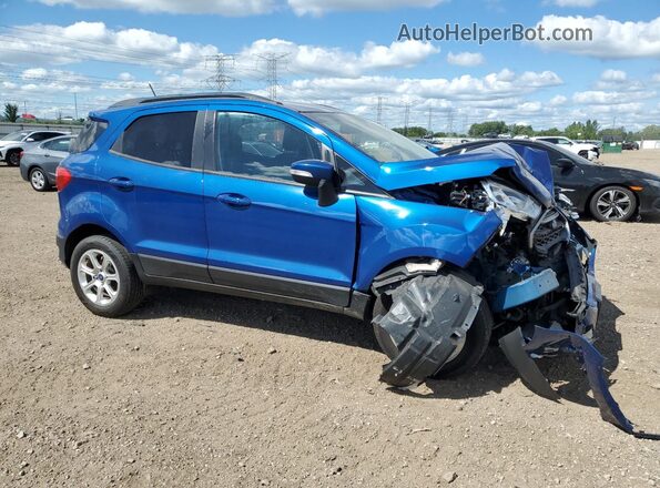 MAJ3P1TE7JC165586 2018 FORD ECOSPORT Blue Delantero derecho
