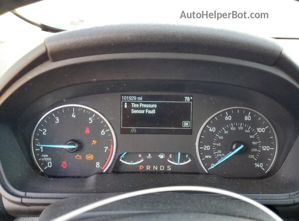 MAJ3P1TE7JC165586 2018 FORD ECOSPORT Blue Vista del cuadro de instrumentos