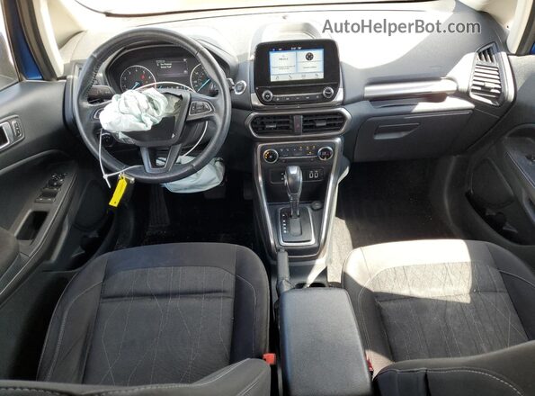 MAJ3P1TE7JC165586 2018 FORD ECOSPORT Blue Vista del salpicadero