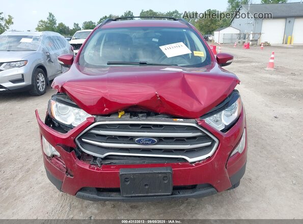 MAJ3P1TEXJC247392 2018 FORD ECOSPORT Red Instrument cluster view