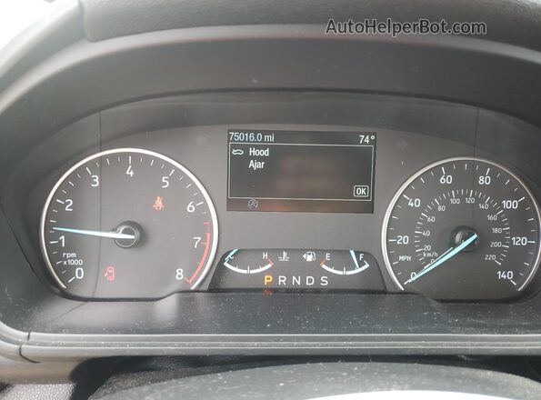 MAJ3P1VE1JC232793 2018 FORD ECOSPORT Black Widok zestawu wskaźników