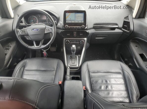 MAJ3P1VE1JC232793 2018 FORD ECOSPORT Black Widok deski rozdzielczej