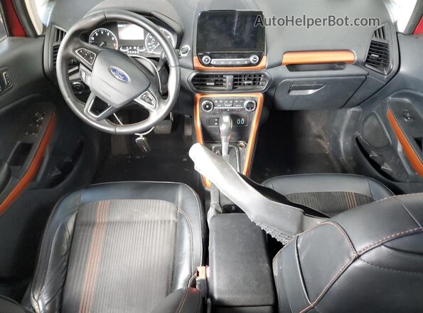 MAJ6P1CL1JC204796 2018 FORD ECOSPORT Red წინა პანელის ხედი