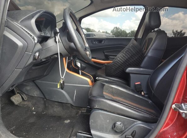 MAJ6P1CL1JC204796 2018 FORD ECOSPORT Red წინა სალონის ხედი
