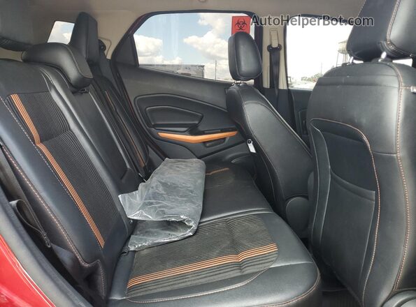 MAJ6P1CL1JC204796 2018 FORD ECOSPORT Red უკანა სალონის ხედი