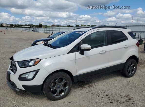MAJ6P1CL3JC224015 2018 FORD ECOSPORT White წინა მარცხენა ხედი სამი მეოთხედიდან
