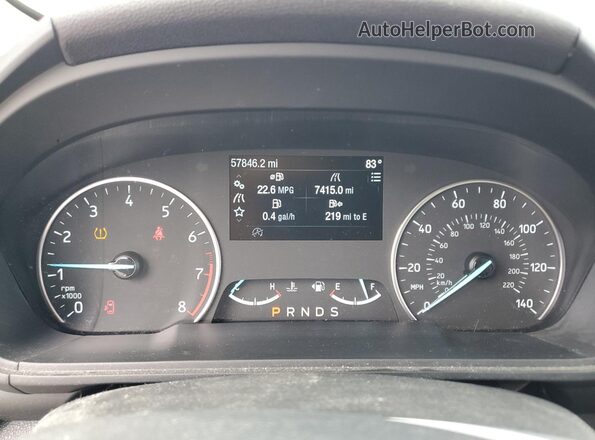 MAJ6P1CL3JC224015 2018 FORD ECOSPORT White ხელსაწყოთა პანელის ხედი