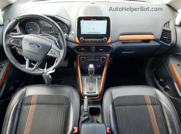 MAJ6P1CL3JC224015 2018 FORD ECOSPORT White წინა პანელის ხედი