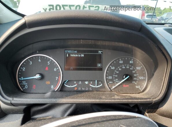 MAJ6P1UL2JC187716 2018 FORD ECOSPORT Серебряный Вид щитка приборов