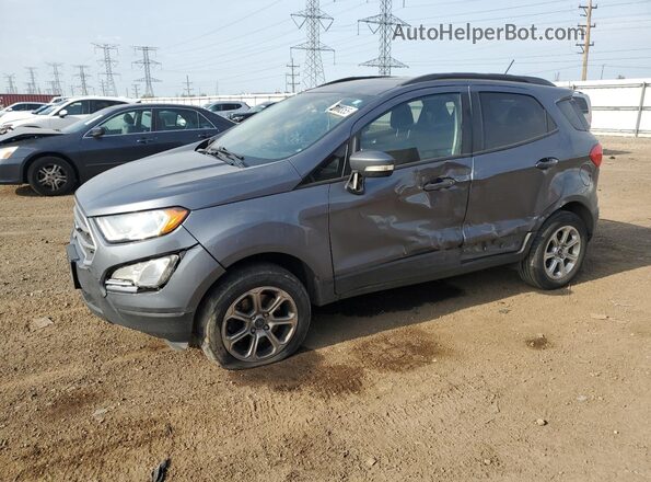 MAJ6P1UL3JC213577 2018 FORD ECOSPORT Gray Առջևի ձախ երեք քառորդ տեսարան