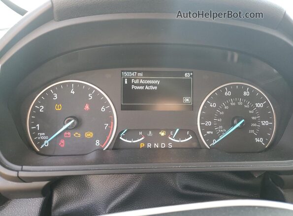 MAJ6P1UL3JC213577 2018 FORD ECOSPORT Gray Սարքավորումների վահանակի տեսք
