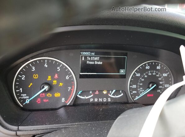MAJ6P1UL7JC244184 2018 FORD ECOSPORT Синий Вид щитка приборов