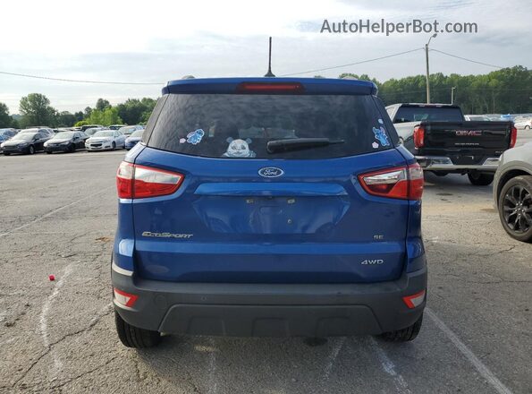 MAJ6P1UL7JC244184 2018 FORD ECOSPORT Синий Вид сзади