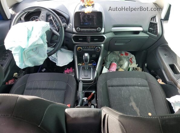 MAJ6P1UL7JC244184 2018 FORD ECOSPORT Синий Вид панели приборов