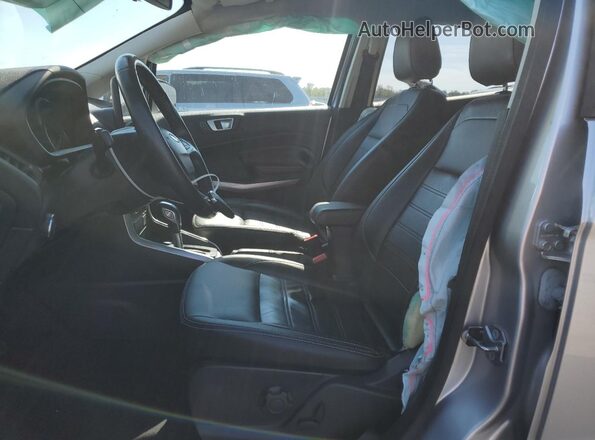 MAJ6P1WL9JC246371 2018 FORD ECOSPORT Silver Вид салону спереду