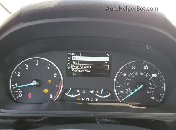 MAJ6P1WL9JC246371 2018 FORD ECOSPORT Silver Вид щитка приладів