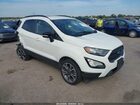 2020 Ford Ecosport Ses White vin: MAJ6S3JL9LC371441