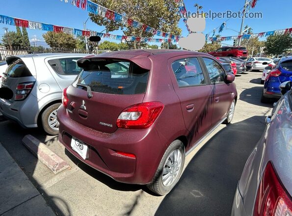 ML32A3HJ2JH003198 2018 MITSUBISHI MIRAGE Темно-бордовый Вид спереди
