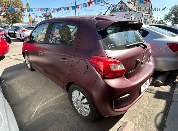 ML32A3HJ2JH003198 2018 MITSUBISHI MIRAGE Темно-бордовый Передняя правая четверть