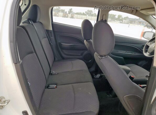 ML32A3HJ8JH013623 2018 MITSUBISHI MIRAGE White უკანა სავარძლების ხედი