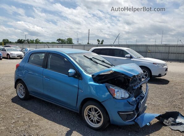 ML32A4HJ7JH014364 2018 MITSUBISHI MIRAGE Blue Delantero derecho
