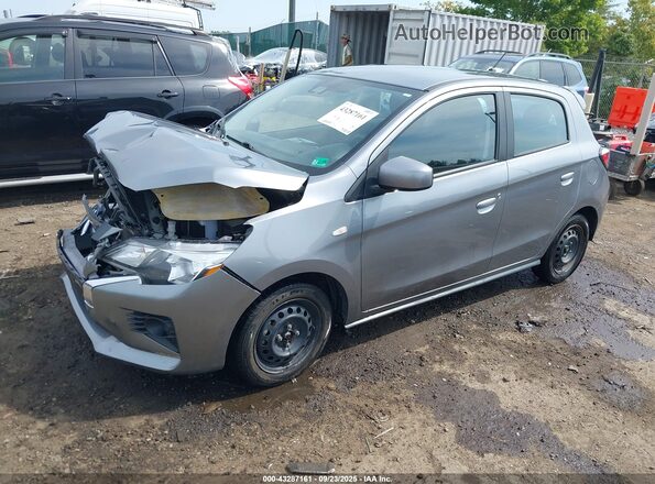 ML32AUHJ4MH014245 2021 MITSUBISHI MIRAGE Gray Vista tres cuartos delantera izquierda