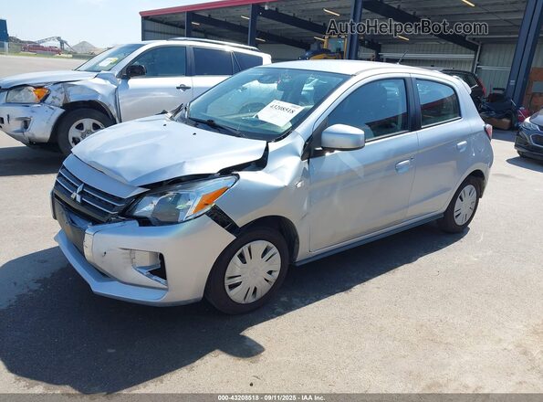 ML32AUHJ6MH007619 2021 MITSUBISHI MIRAGE Silver Передня ліва чверть
