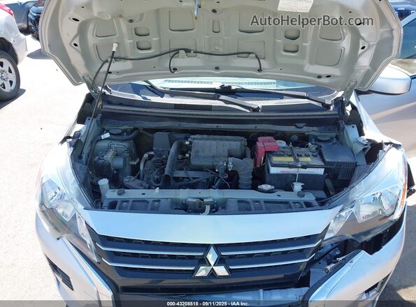 ML32AUHJ6MH007619 2021 MITSUBISHI MIRAGE Silver Вид ззаду