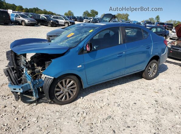 ML32F3FJ2JHF05829 2018 MITSUBISHI MIRAGE Blue წინა მარცხენა ხედი სამი მეოთხედიდან
