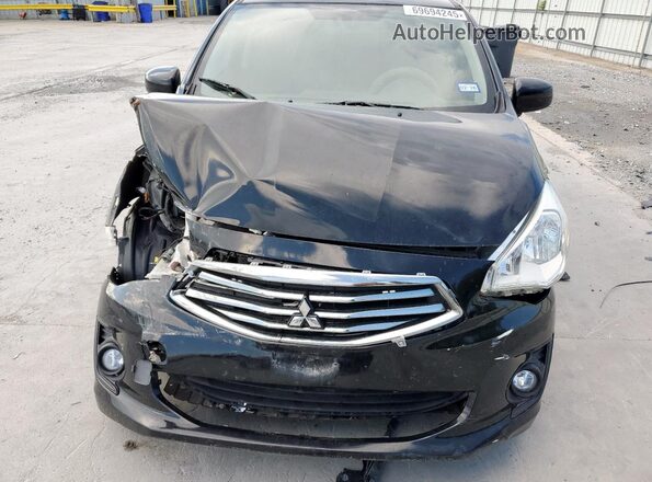 ML32F3FJ3JHF15804 2018 MITSUBISHI MIRAGE Black უკანა სალონის ხედი