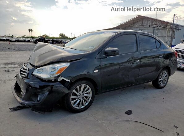 ML32F3FJ3JHF15804 2018 MITSUBISHI MIRAGE Black წინა მარცხენა ხედი სამი მეოთხედიდან