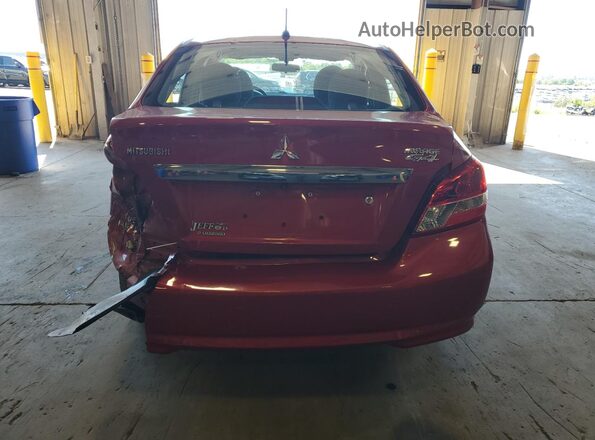 ML32F3FJ5JHF05906 2018 MITSUBISHI MIRAGE Red უკანა ხედი