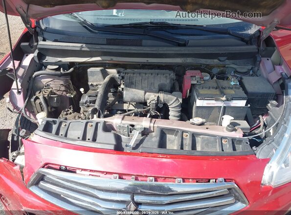 ML32F3FJ6HHF08405 2017 MITSUBISHI MIRAGE G4 Red Widok z tyłu