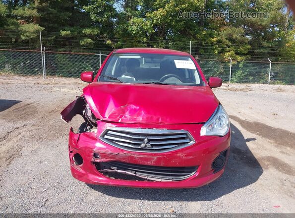 ML32F3FJ6HHF08405 2017 MITSUBISHI MIRAGE G4 Red Widok wnętrza z tyłu