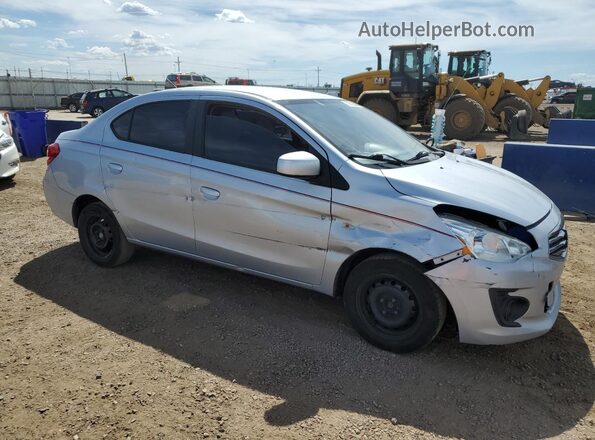 ML32F3FJ6JHF14503 2018 MITSUBISHI MIRAGE Серебряный Передняя правая четверть