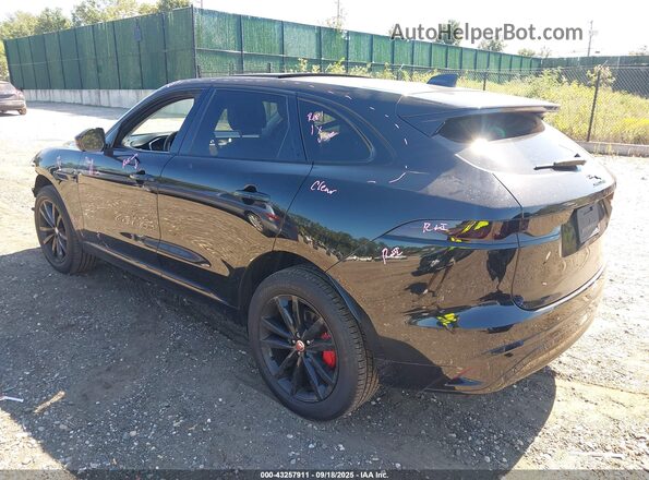 SADCJ2EX5NA698705 2022 JAGUAR F-PACE Black Trasero izquierdo