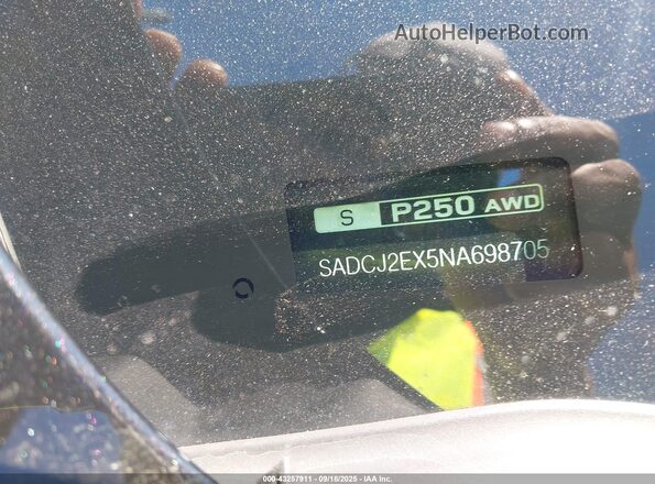 SADCJ2EX5NA698705 2022 JAGUAR F-PACE Black 