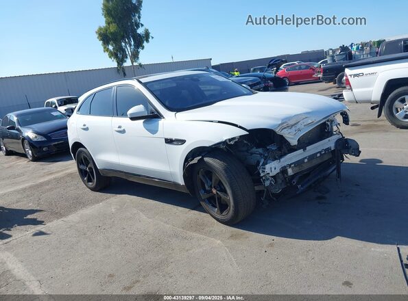 SADCJ2EX7MA668331 2021 JAGUAR F-PACE White Передня права чверть