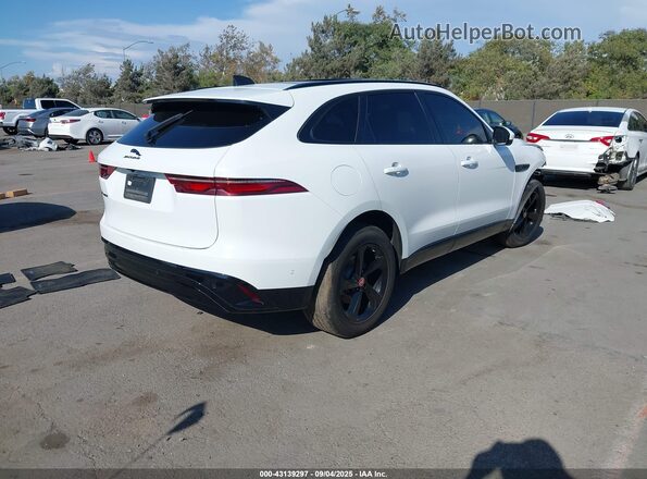 SADCJ2EX7MA668331 2021 JAGUAR F-PACE White Задня права чверть