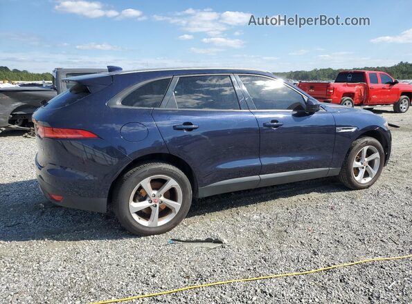 SADCJ2FN7JA286115 2018 JAGUAR F-PACE Blue Trasero derecho