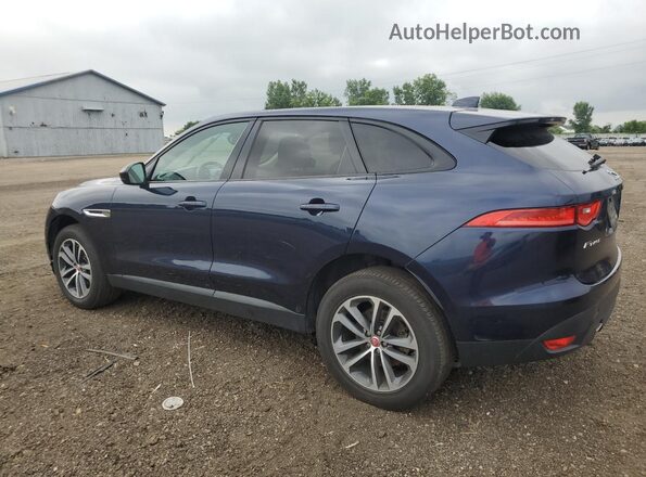 SADCJ2FX2JA257588 2018 JAGUAR F-PACE Blue Trasero izquierdo